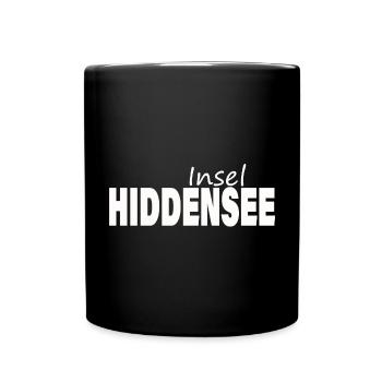 Insel HIDDENSEE - Tasse einfarbig - Schwarz - Vorne