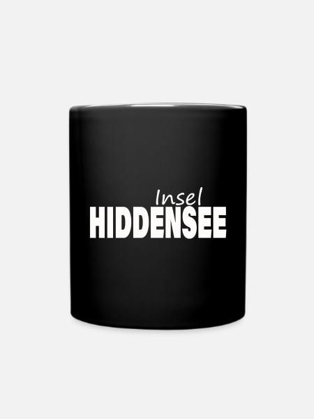 Insel HIDDENSEE - Tasse einfarbig - Schwarz