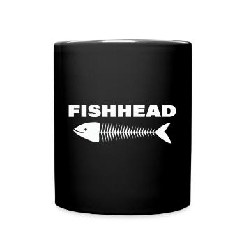 FISHHEAD - Tasse einfarbig - Schwarz - Vorne