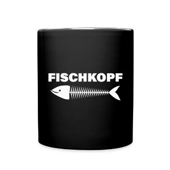 FISCHKOPF - Tasse einfarbig - Schwarz - Vorne