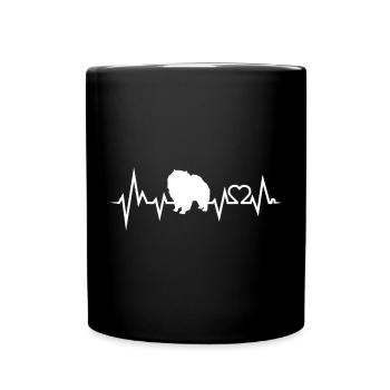 Chow Chow - Tasse einfarbig - Schwarz - Vorne