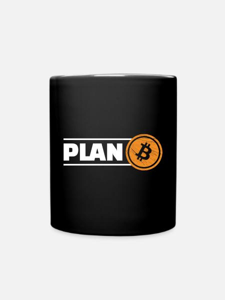 Bitcoin Plan B - Full Colour Mug - black