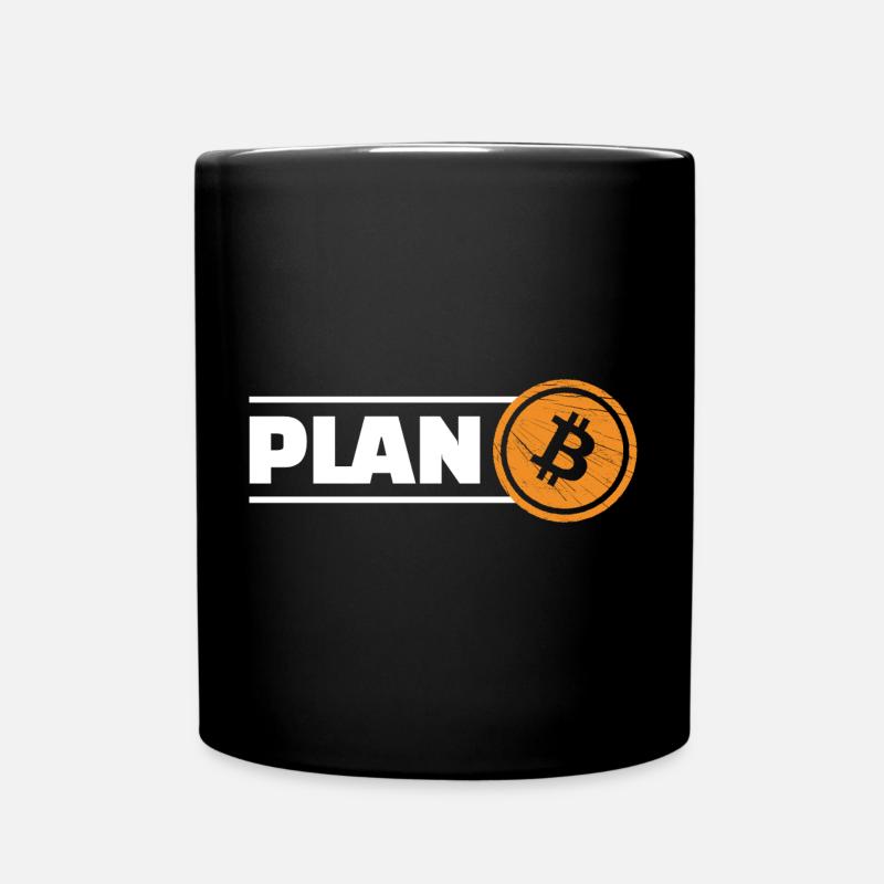 Bitcoin Plan B - Mug uni - noir