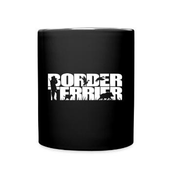 BORDER TERRIER Chien de chasse Wilsigns Chasseurs - Mug uni - noir - Devant