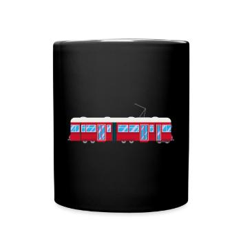 Tram, tram, train, railway - Full Colour Mug - black - Front