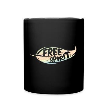 Free Spirit / - Tasse einfarbig - Schwarz - Vorne