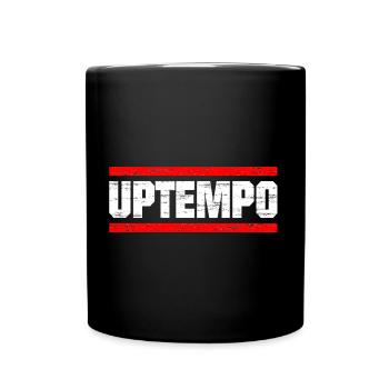 Uptempo - Rave - Hardstyle - Gabber - Gift - Full Colour Mug - black - Front