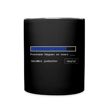 Blagues en cours - Mug uni - noir - Devant