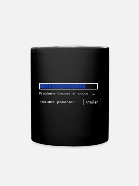 Blagues en cours - Mug uni - noir