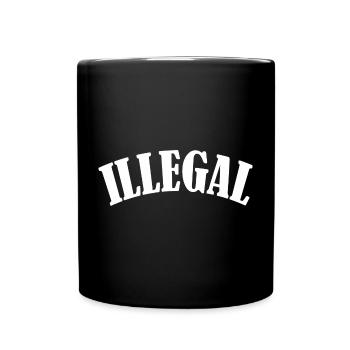 démo illégale illégalement illégale - Mug uni - noir - Devant