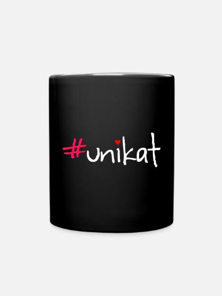 #unikat - Tasse einfarbig - Schwarz