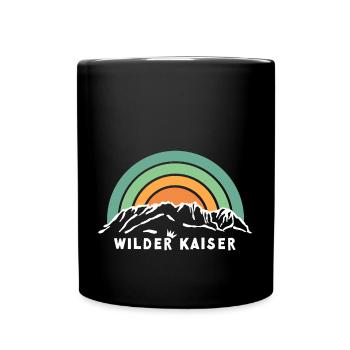 Wilder Kaiser Kaiserkrone Tirol Austria Österreich - Tasse einfarbig - Schwarz - Vorne