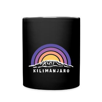 Mount Kilimanjaro Kilimandscharo Kenia Tansania - Tasse einfarbig - Schwarz - Vorne