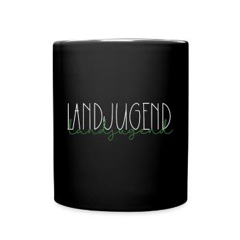 Landjugend Österreich Schweiz Geschenk Land Jugend - Tasse einfarbig - Schwarz - Vorne