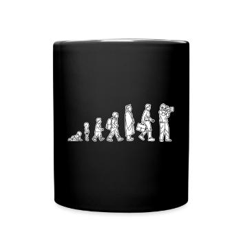 Vom Kind zum Kameramann - Tasse einfarbig - Schwarz - Vorne