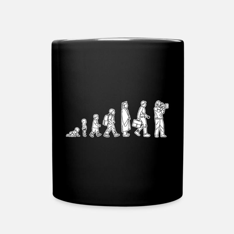 Vom Kind zum Kameramann - Tasse einfarbig - Schwarz