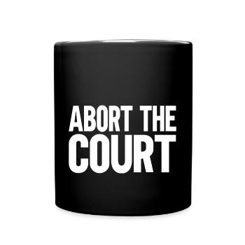 Abort the Court - Tasse einfarbig - Schwarz - Vorne