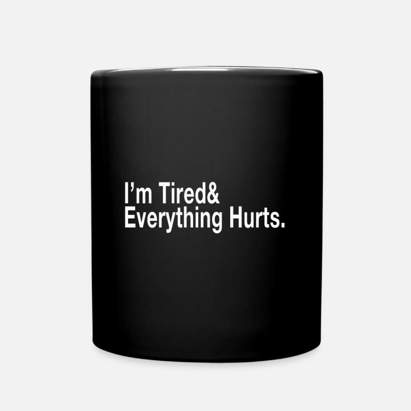 Je suis fatigué - Mug uni - noir