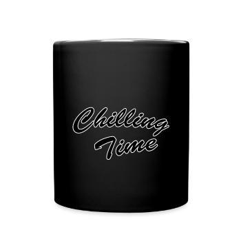 Chilling time - Tasse einfarbig - Schwarz - Vorne