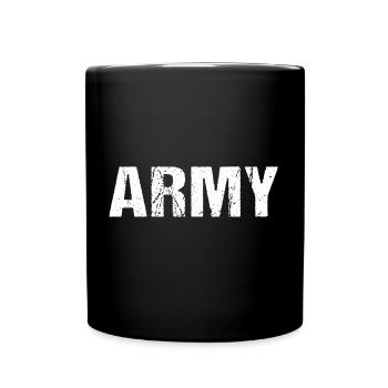 Army Soldaten Militär Vintage - Tasse einfarbig - Schwarz - Vorne