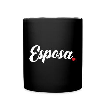 Esposa Cute Wife To Be Bride Couple Wedding Gift - Full Colour Mug - black - Front