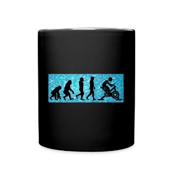 Aqua Cycling Schwimmbad Fitness Evolution - Tasse einfarbig - Schwarz - Vorne