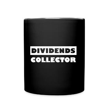 Der Dividendensammler - Tasse einfarbig - Schwarz - Vorne