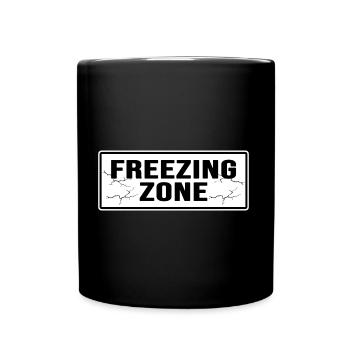 Eisbader « zone de congélation » Point de congélation Winterbader - Mug uni - noir - Devant