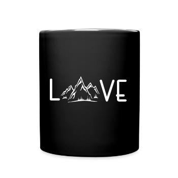 Hiking"Mountain air" servus alpin summit - Full Colour Mug - black - Front