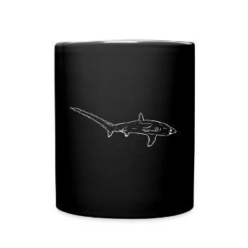 Fuchshai - Tasse einfarbig - Schwarz - Vorne