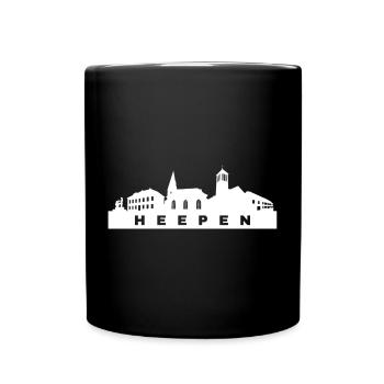 Heepen Skyline Bielefeld Amt Vogtei - Tasse einfarbig - Schwarz - Vorne