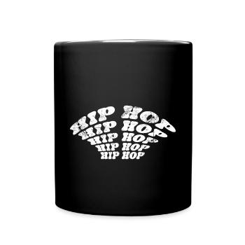 Hip Hop Musik - Tasse einfarbig - Schwarz - Vorne