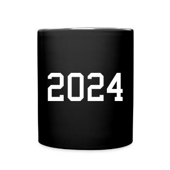 2024 white New Year's Eve New Year - Full Colour Mug - black - Front