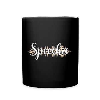 SLP Speechie Sprachpathologe - Tasse einfarbig - Schwarz - Vorne