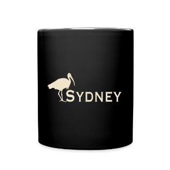 Bin Chicken Sydney - Full Colour Mug - black - Front