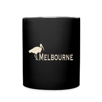 Bin Chicken Melbourne - Full Colour Mug - black - Front