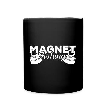 Magnetfischen - Tasse einfarbig - Schwarz - Vorne