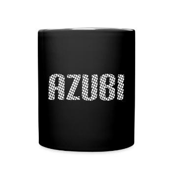 Azubi Tshirt 6 23 weiss - Tasse einfarbig - Schwarz - Vorne