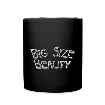 Big size beauty - Tasse einfarbig - Schwarz - Vorne