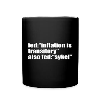 L’inflation est une citation transitoire - Mug uni - noir - Devant