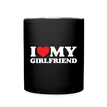 J’aime ma petite amie - Mug uni - noir - Devant