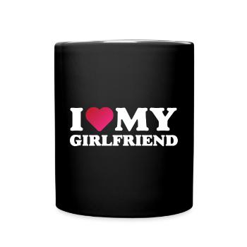 J’aime ma petite amie - Mug uni - noir - Devant