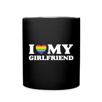 J’aime ma copine - LGBTQ - Mug uni - noir - Devant