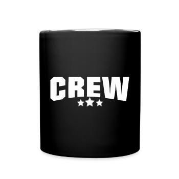 The crew design for your team or crew - Full Colour Mug - black - Front