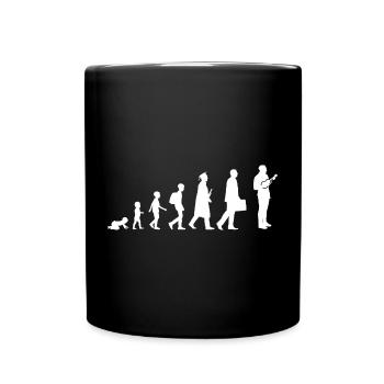 Evolution Ukulele - Tasse einfarbig - Schwarz - Vorne