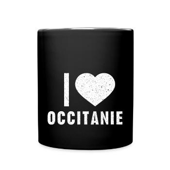 I love occitanie Occitania Frankreich Okzitanien - Tasse einfarbig - Schwarz - Vorne