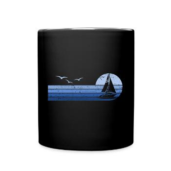 Voilier Sailor Sailboat Captain - Mug uni - noir - Devant