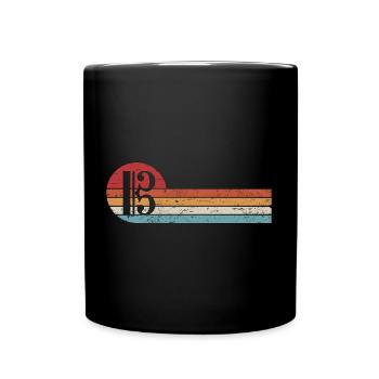 Alto clef alto alto retro clef - Mug uni - noir - Devant