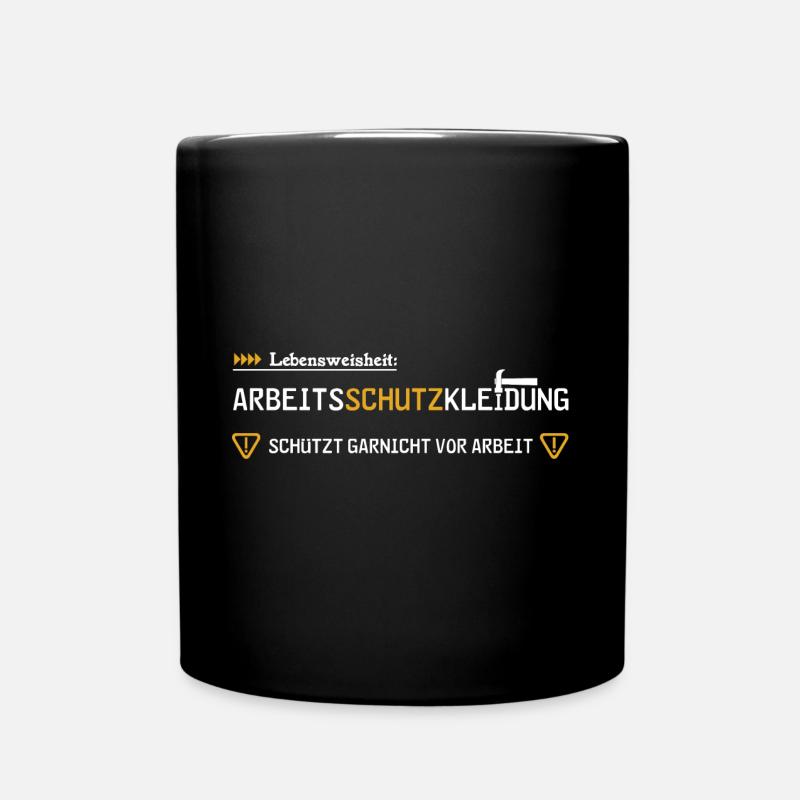 Arbeitsschutzkleidung - Tasse einfarbig - Schwarz