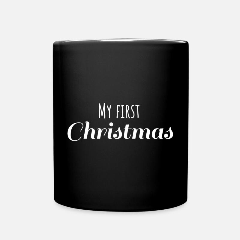 My first Christmas My first X Mas Pullover - Tasse einfarbig - Schwarz